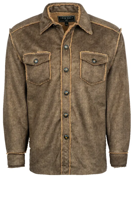 True Grit Pebble Sueded Shirt Jacket sold by Pinto Ranch