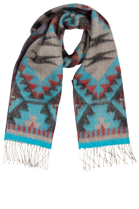 Time of the West Multi-Colored Scarf sold by Pinto Ranch