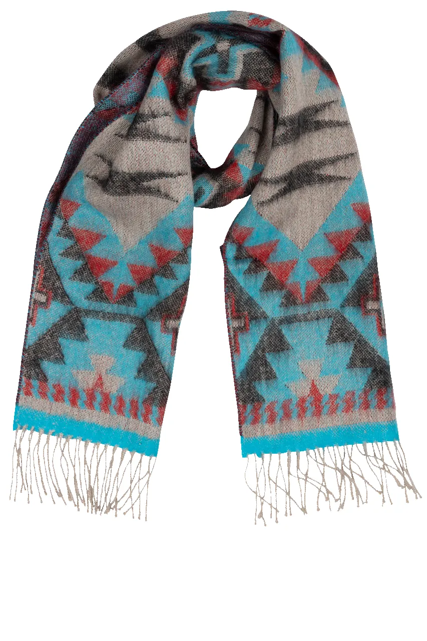 Time of the West Multi-Colored Scarf sold by Pinto Ranch