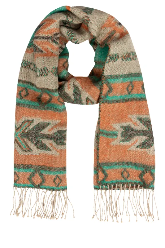 Time of the West Multi-Colored Scarf sold by Pinto Ranch