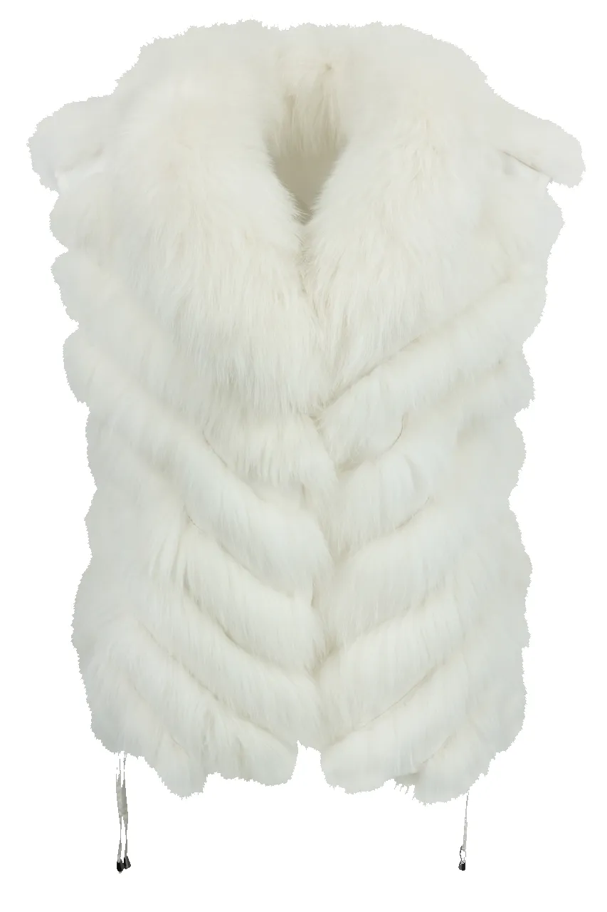 Diomi Fox Fur Vest sold by Pinto Ranch