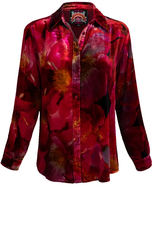 Johnny Was Ruby Bloom Velvet Shirt sold by Pinto Ranch