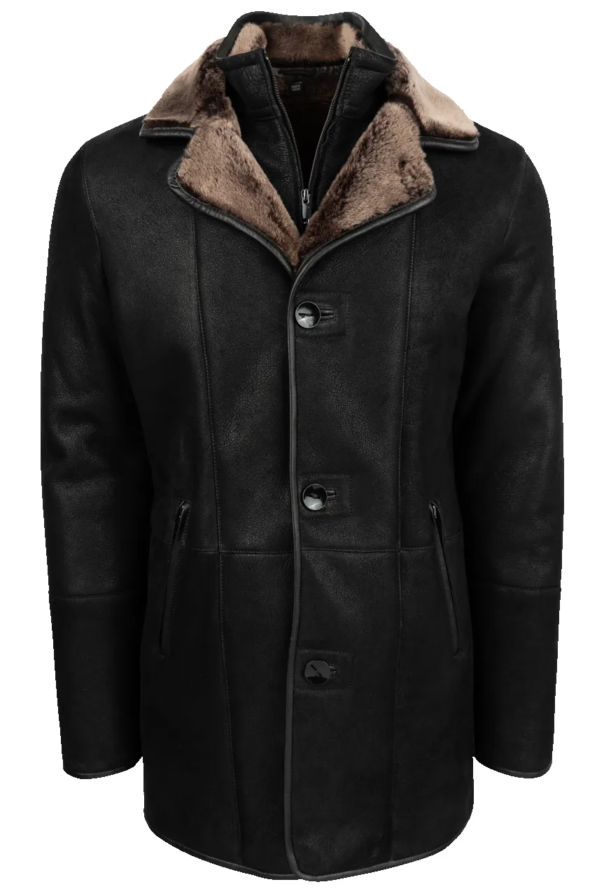Pinto Ranch Black Shearling Coat sold by Pinto Ranch