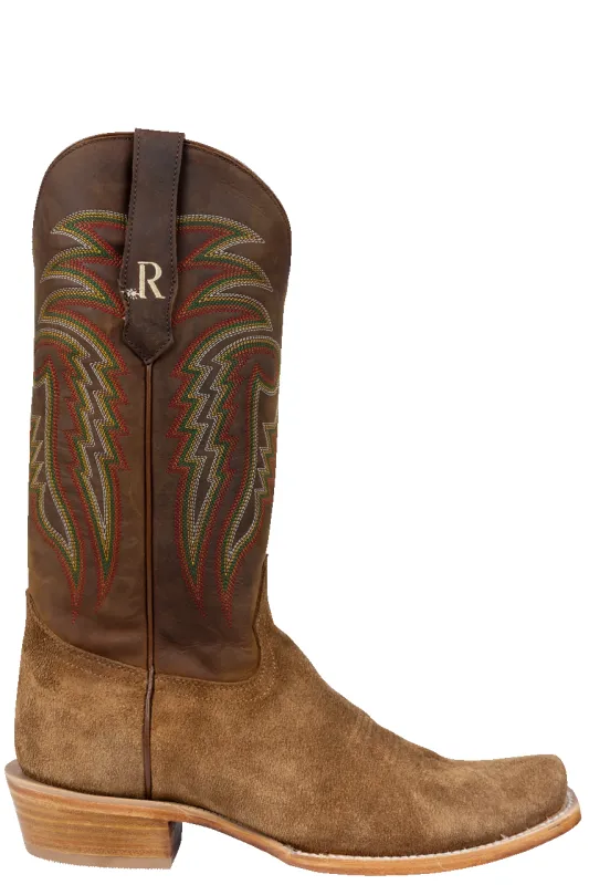 R. Watson Cowhide Cowboy Boots - Arizona Tan sold by Pinto Ranch
