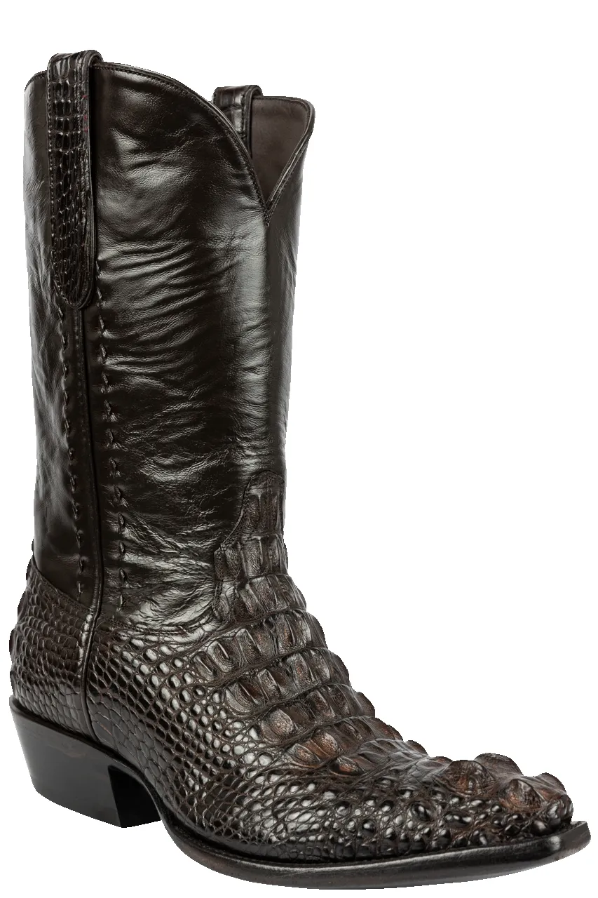 Stallion Hornback Alligator Cowboy Boots - Chocolate sold by Pinto Ranch product image thumbnail 2