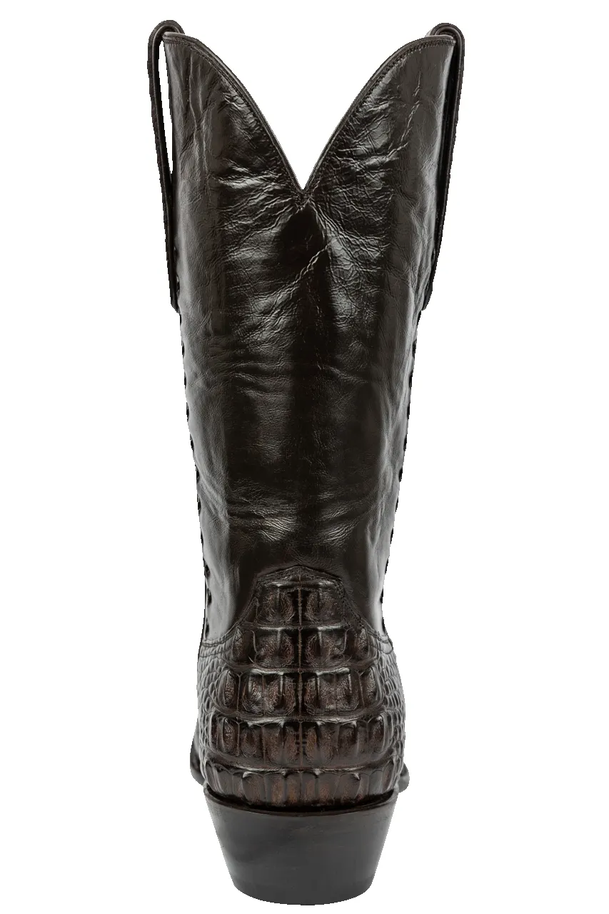 Stallion Hornback Alligator Cowboy Boots - Chocolate sold by Pinto Ranch product image thumbnail 4