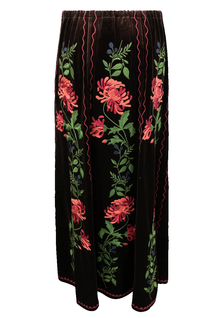 Tasha Polizzi Velvet Floral Skirt sold by Pinto Ranch product image thumbnail 2