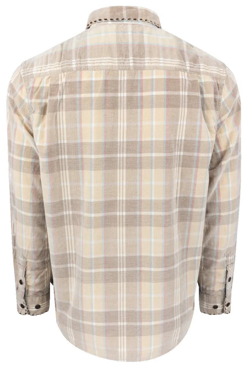 True Grit Canyon Cord Button-Front Shirt - Khaki sold by Pinto Ranch product image thumbnail 2