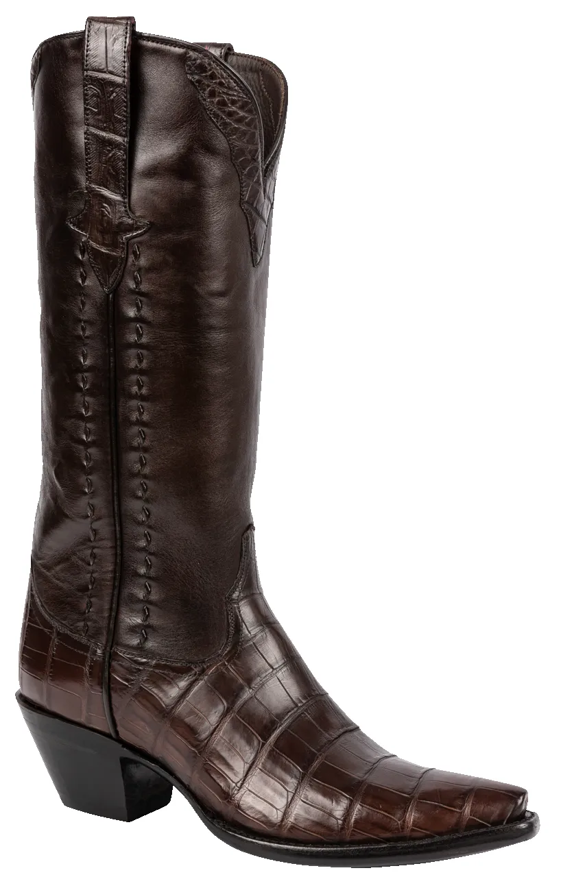 Stallion Nile Crocodile Cowgirl Boots - Chocolate sold by Pinto Ranch product image thumbnail 2