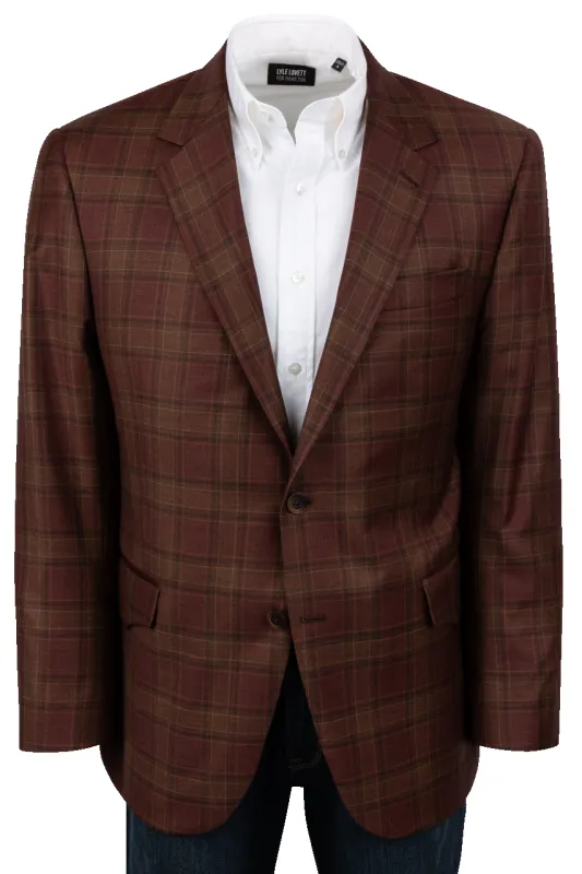 Pinto Ranch Rust Plaid Sport Coat sold by Pinto Ranch