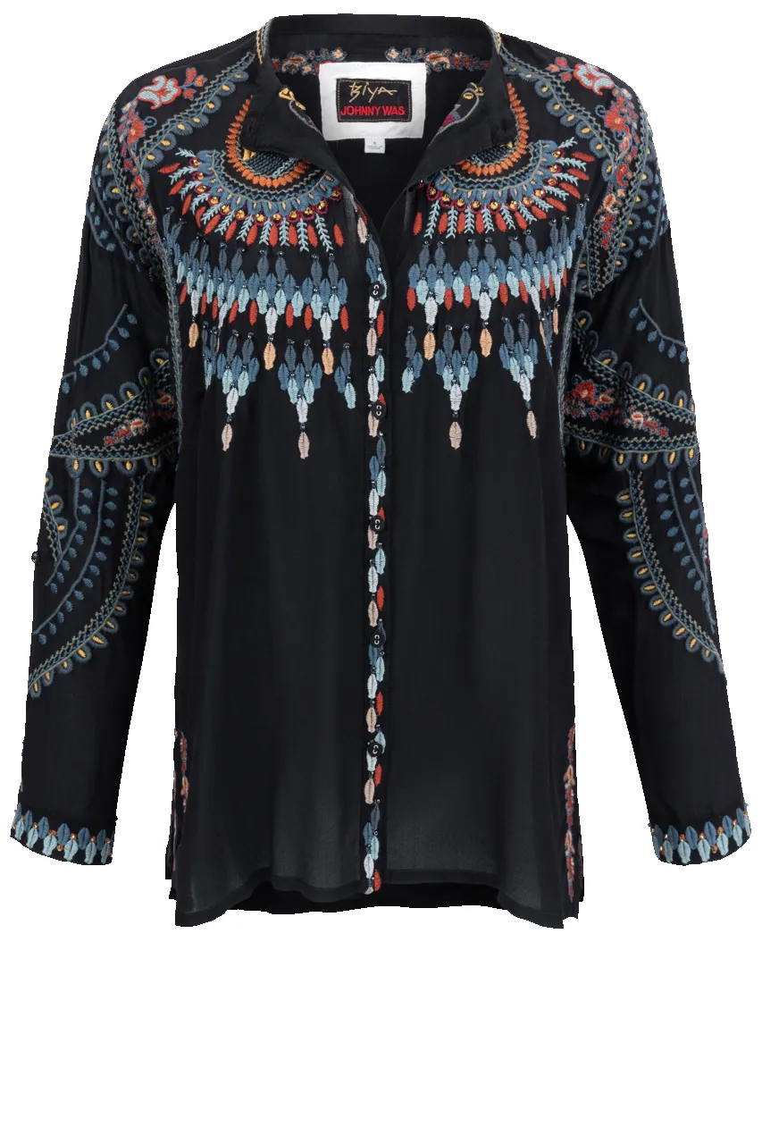 Johnny Was Audrey Mandarin Tunic sold by Pinto Ranch