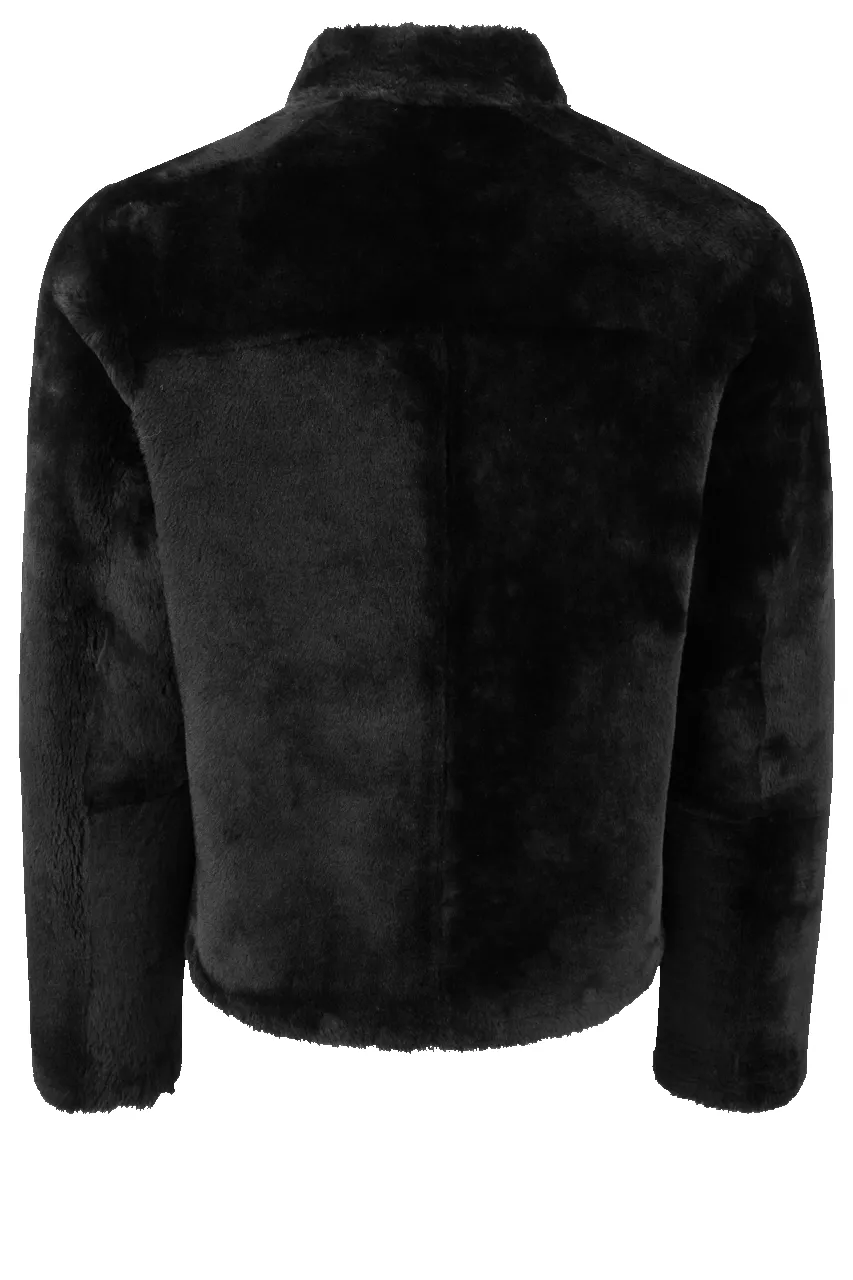Pinto Ranch Shearling Reversible Jacket -Solid Black sold by Pinto Ranch product image thumbnail 4