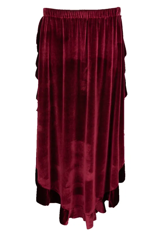 Tasha Polizzi Red Velvet Maxi Skirt sold by Pinto Ranch