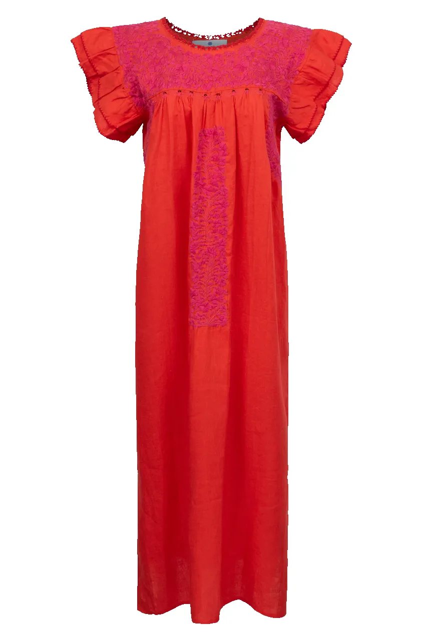 Margarita Mercantile Mariana Maxi Dress - Red sold by Pinto Ranch