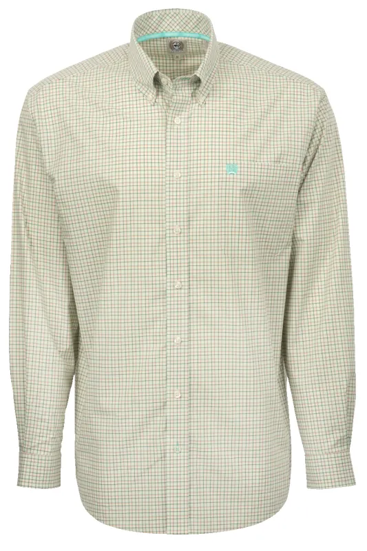 Cinch Woven Check Button-Front Shirt - Cream sold by Pinto Ranch