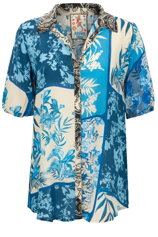 Johnny Was Steph Silk Shirt sold by Pinto Ranch