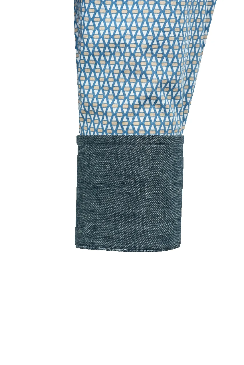 Stetson Men's Snap Front Shirt - Blue Diamond sold by Pinto Ranch product image thumbnail 3