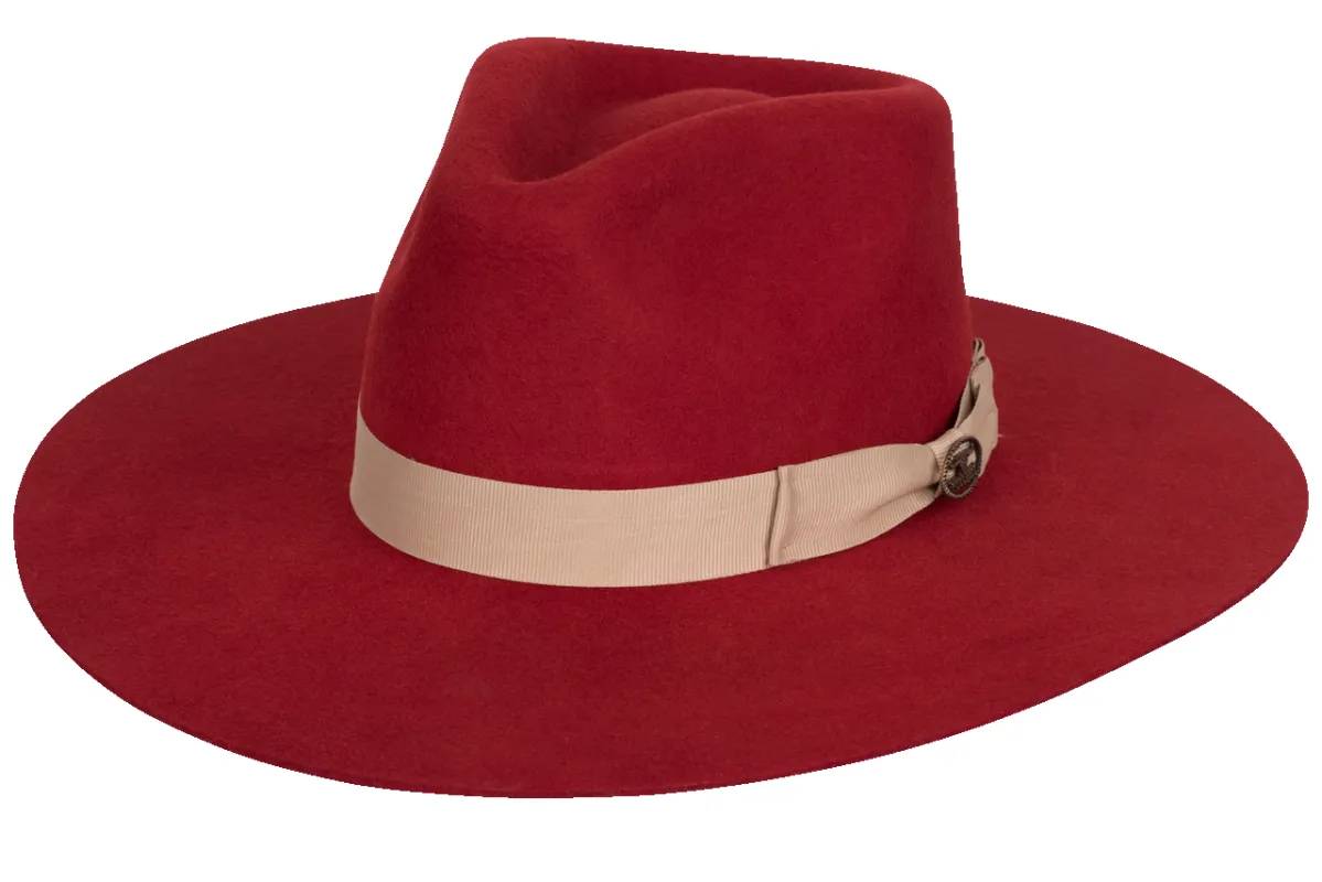Bullhide Street Gossip Wool Hat - Red made by Pinto Ranch