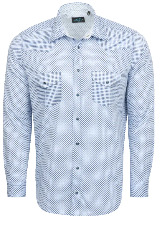 Pinto Ranch YY Collection Snap Front Shirt - Blue Star sold by Pinto Ranch