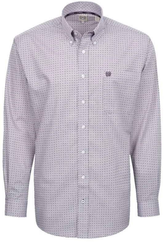 Cinch Button-Front Shirt - Purple Foulard sold by Pinto Ranch