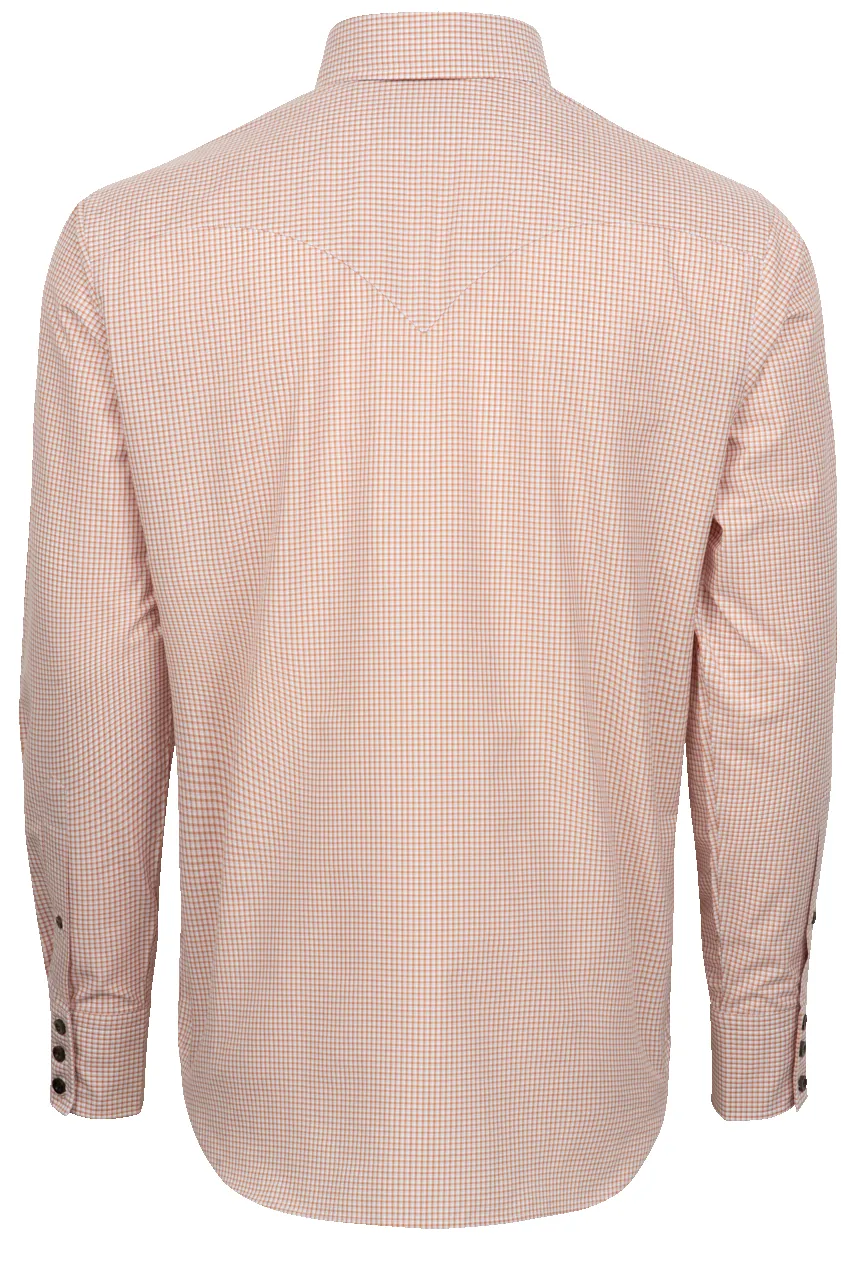 Lyle Lovett for Hamilton Button-Front Shirt - Orange Check sold by Pinto Ranch product image thumbnail 2