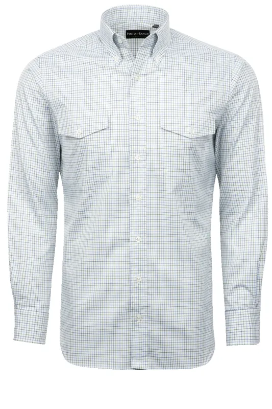 Pinto Ranch YY Collection Button-Front Shirt - White Check sold by Pinto Ranch