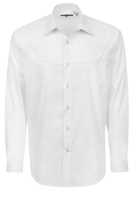 Stetson Men's Snap Front Shirt - Oxford White sold by Pinto Ranch