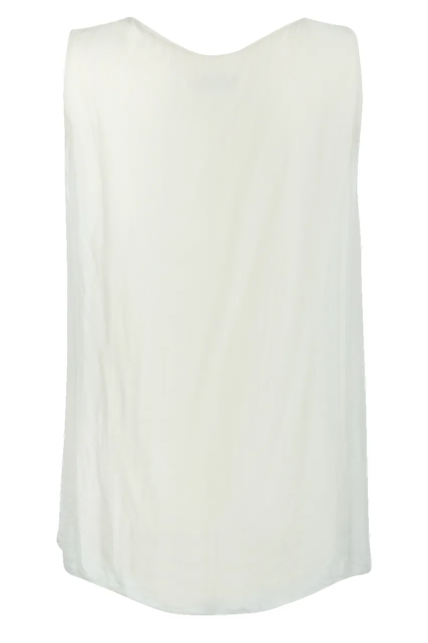 Gigi Sleeveless V-Neck Silk Top sold by Pinto Ranch product image thumbnail 4