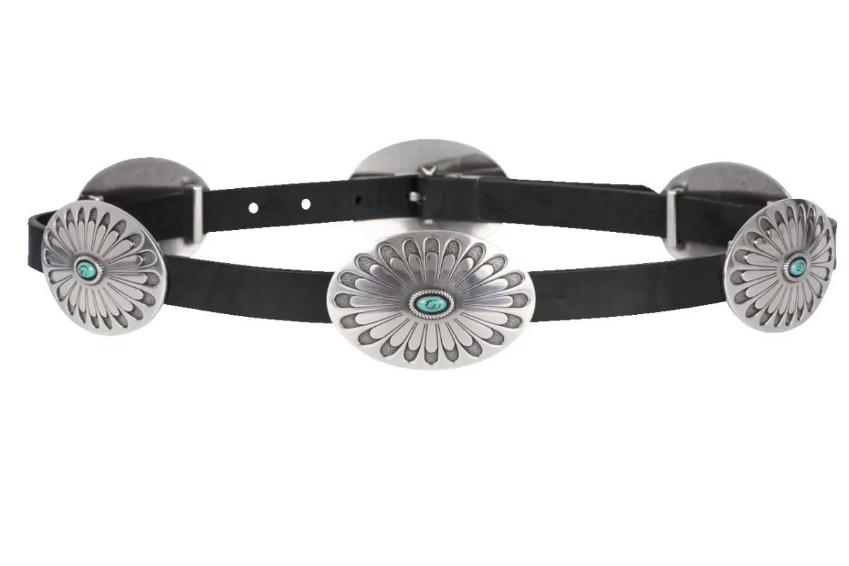 Tony Lama Blackbird Concho Belt sold by Pinto Ranch