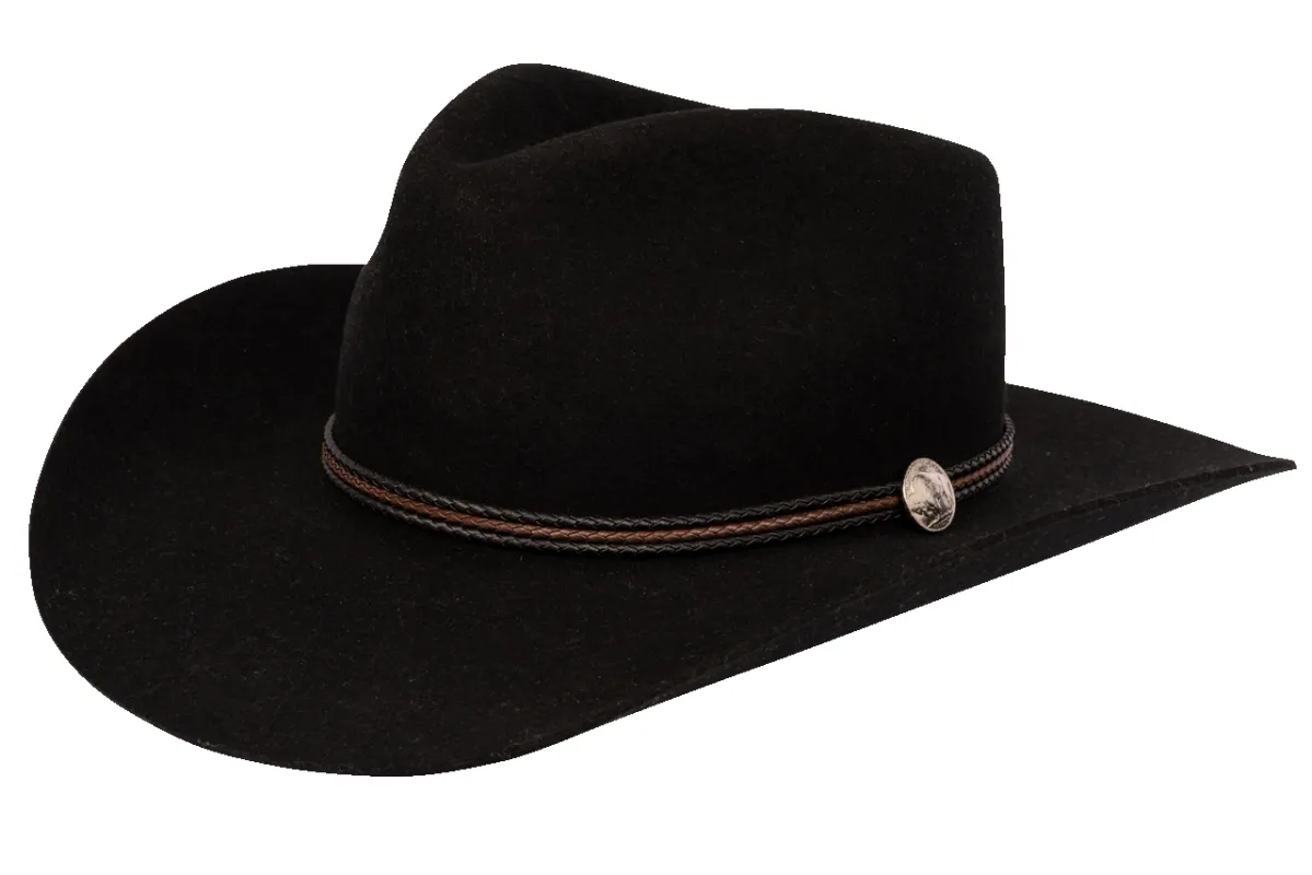 Stetson Woodrow Wool Hat - Black sold by Pinto Ranch