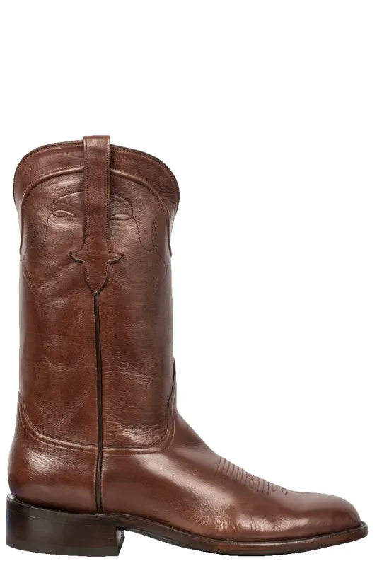 Stallion Buffalo Calf Roper Boots - Whiskey sold by Pinto Ranch