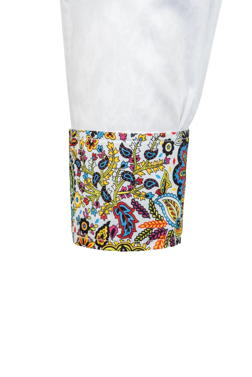 David Smith Australia White Paisley Button-Front Shirt sold by Pinto Ranch product image thumbnail 3