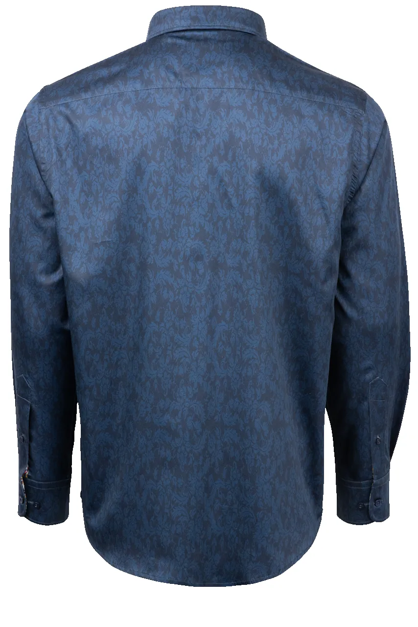 David Smith Australia Ink Paisley Button-Front Shirt sold by Pinto Ranch product image thumbnail 2