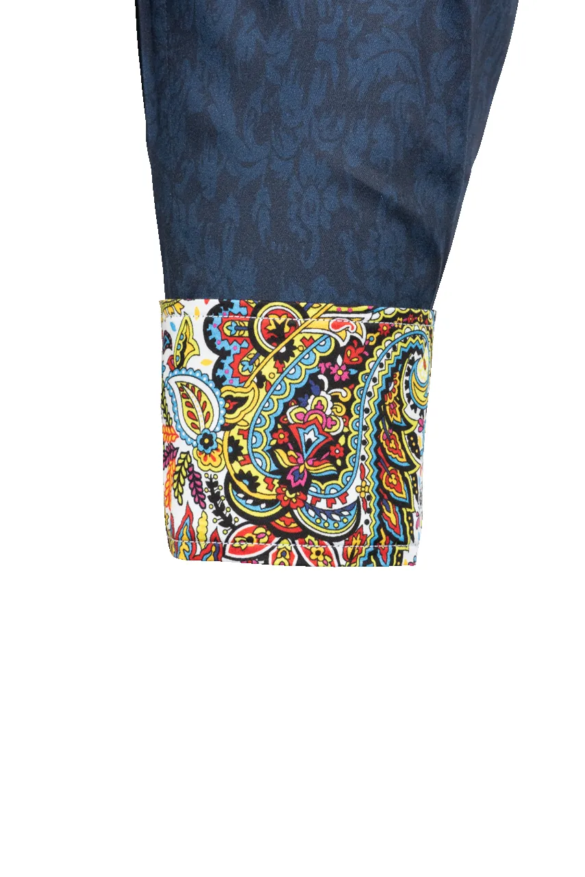 David Smith Australia Ink Paisley Button-Front Shirt sold by Pinto Ranch product image thumbnail 3
