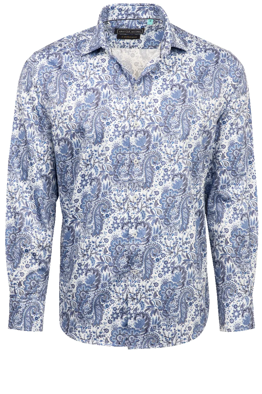 David Smith Australia Sky Blue Button-Front Shirt sold by Pinto Ranch