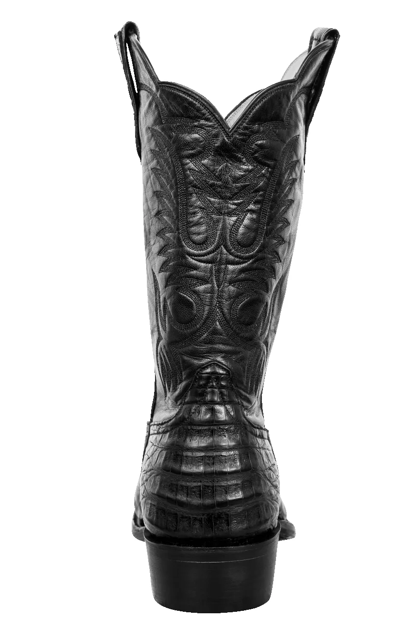 Rios of Mercedes Caiman Belly Cowboy Boots - Black sold by Pinto Ranch product image thumbnail 4