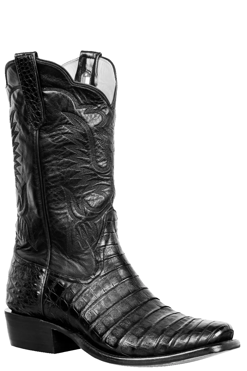 Rios of Mercedes Caiman Belly Cowboy Boots - Black sold by Pinto Ranch product image thumbnail 2