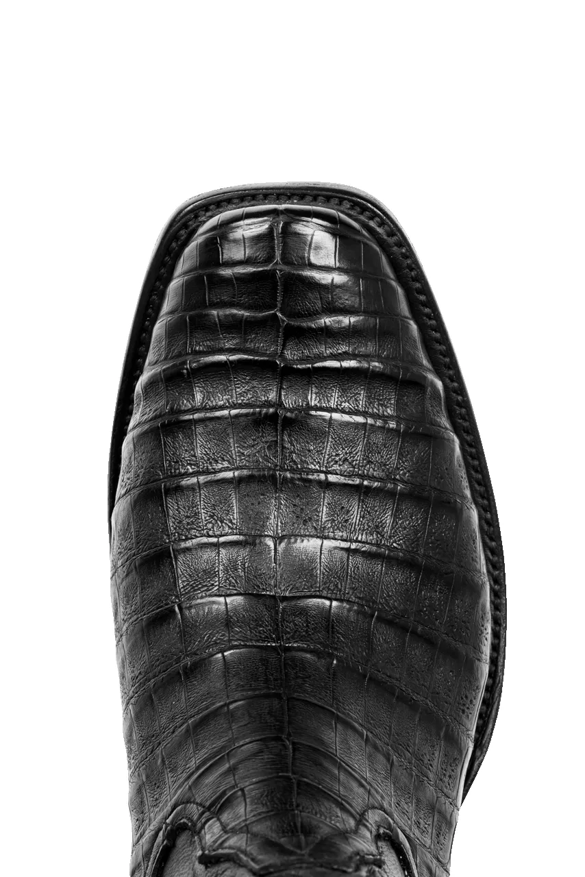 Rios of Mercedes Caiman Belly Cowboy Boots - Black sold by Pinto Ranch product image thumbnail 5