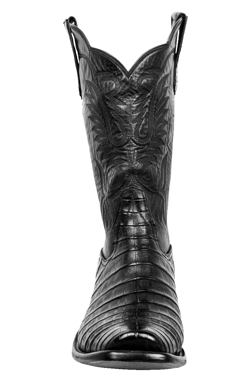 Rios of Mercedes Caiman Belly Cowboy Boots - Black sold by Pinto Ranch product image thumbnail 3