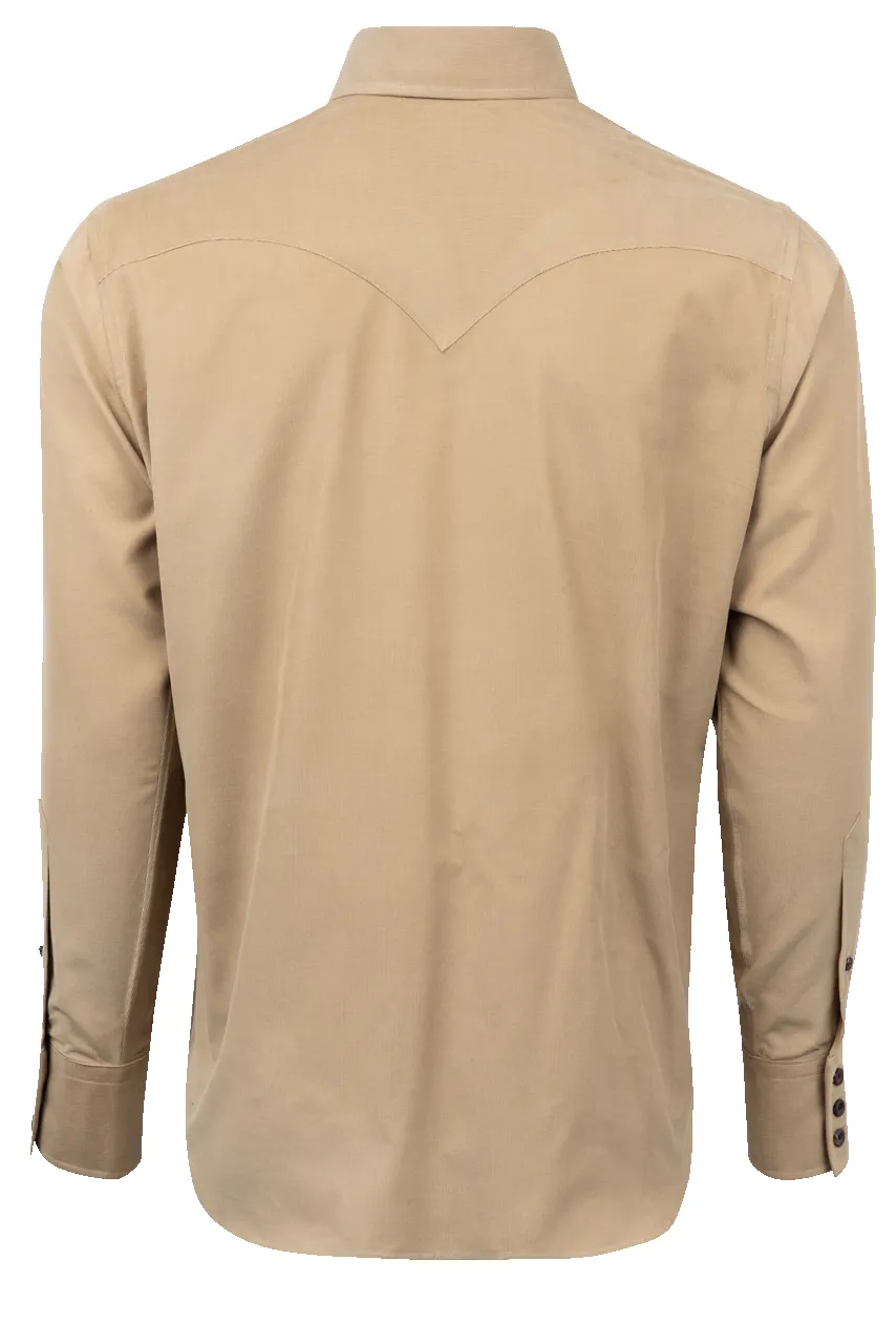 Lyle Lovett for Hamilton Button-Front Shirt - Tan Corduroy sold by Pinto Ranch product image thumbnail 2