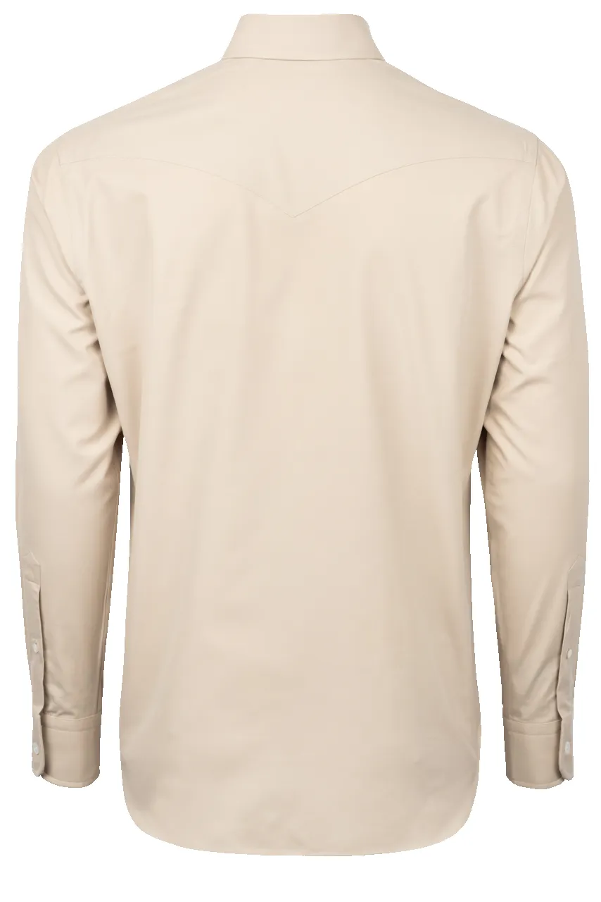Pinto Ranch YY Collection Twill Button-Front Sport Shirt - Tan sold by Pinto Ranch product image thumbnail 2