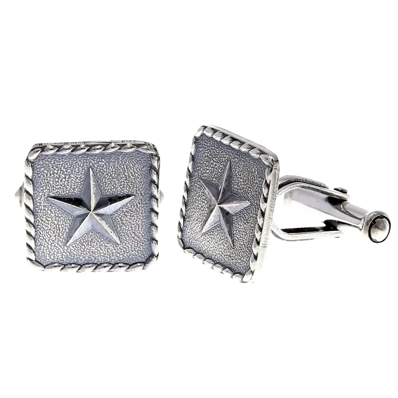 Clint Orms Roped Star Cufflinks sold by Pinto Ranch
