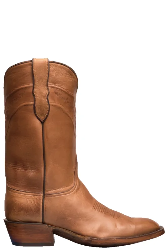 Black Jack Burnished Ranchito Cowboy Boots - Peanut Brown sold by Pinto Ranch