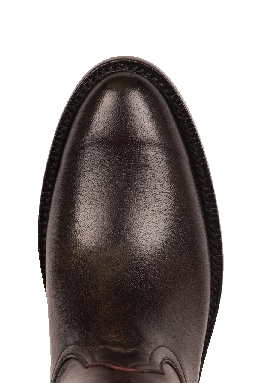 Black Jack Brush Off Goat Roper Boots - Black Cherry sold by Pinto Ranch product image thumbnail 4