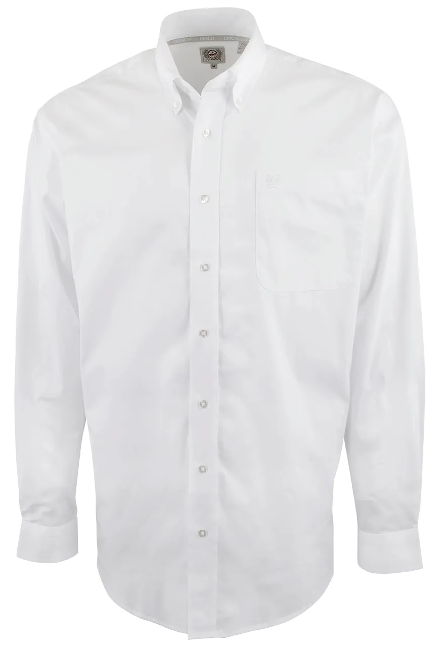 Cinch Button-Front Shirt - Solid White sold by Pinto Ranch