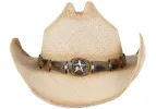 Bullhide Star Concho Straw Hat sold by Pinto Ranch