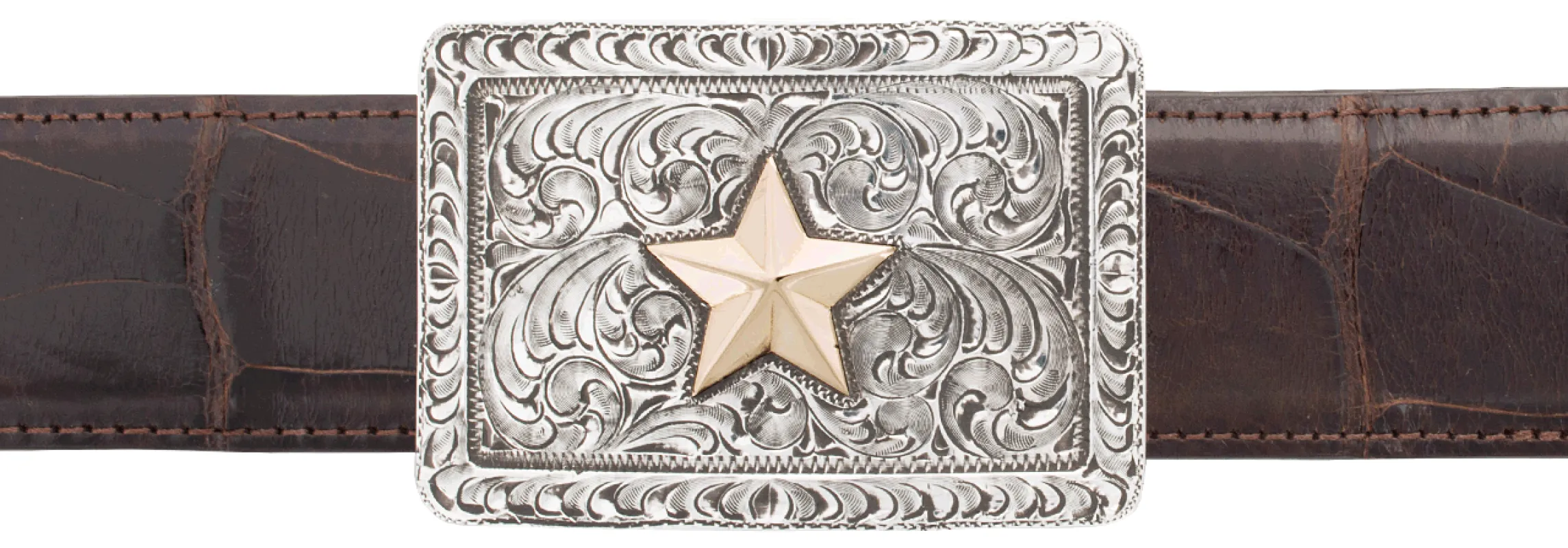 Pinto Ranch 1.5" Gold Star Trophy Buckle sold by Pinto Ranch