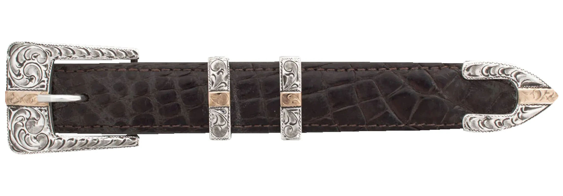 Pinto Ranch 1" Gold & Silver Buckle Set sold by Pinto Ranch