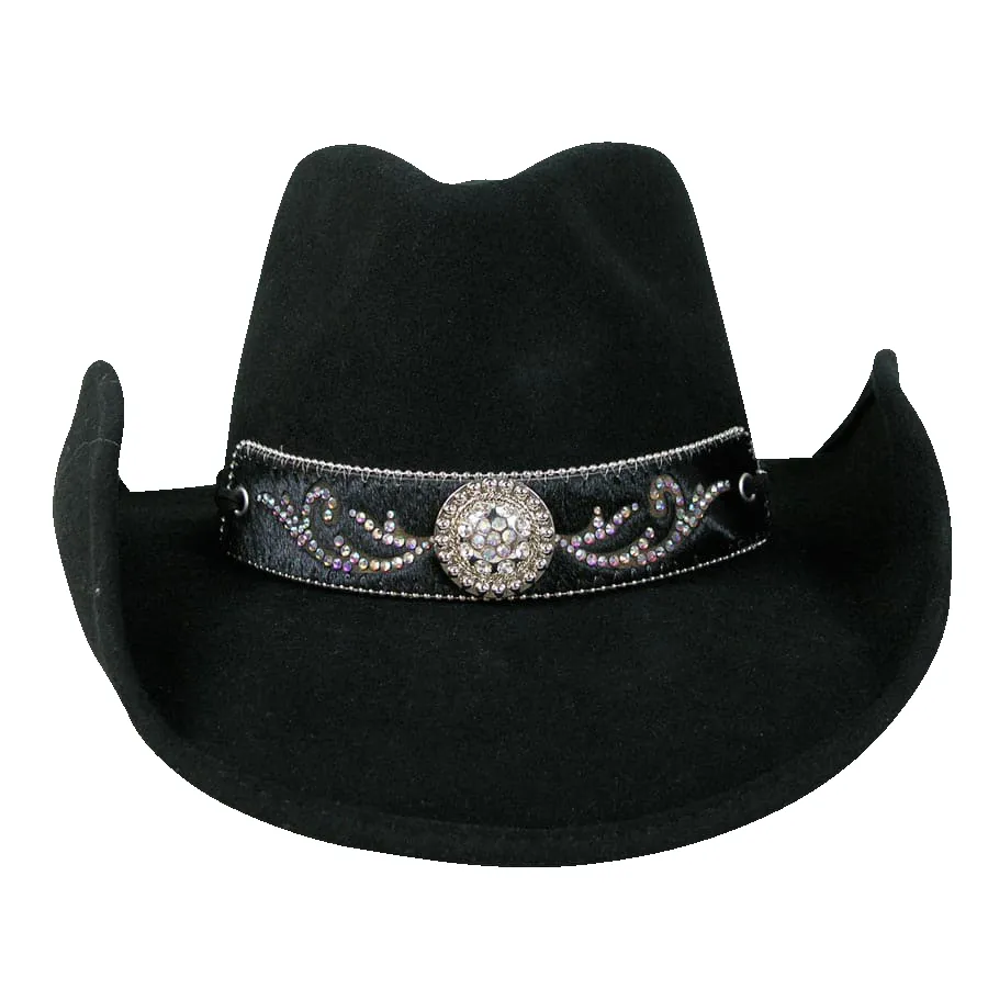 Bullhide Hangin' Out Felt Cowboy Hat - Black sold by Pinto Ranch product image thumbnail 2
