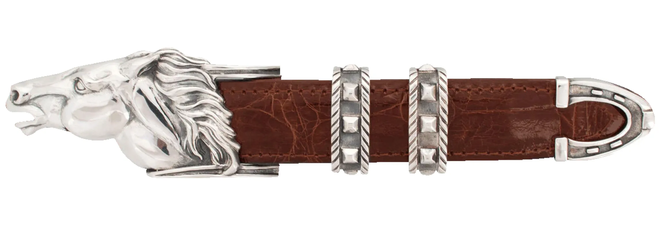 Jeff Deegan 1" Running Horse Buckle Set sold by Pinto Ranch